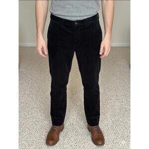 Polo Ralph Lauren Men's Corduroy Pants Sz 36x32 Black Classic Fit